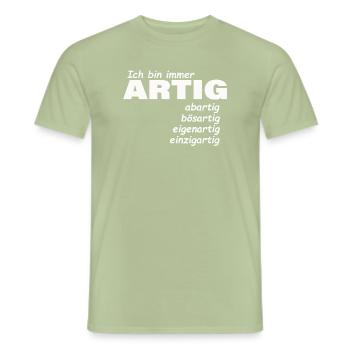 good - Men's T-Shirt - sage - Front - AI Model Male 178 light (178cm)