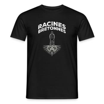 Brittany Breton Roots Triskell Identity - Men's T-Shirt - black - Front - AI Model Male 178 light (178cm)