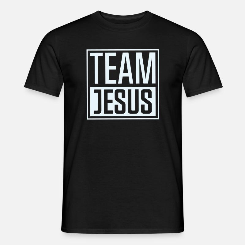 Team Jesus  - Männer T-Shirt - Schwarz
