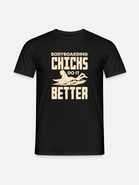 Surfing Surfboarder Bodyboarder - Men's T-Shirt - black