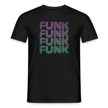 Funk Vintage - Men's T-Shirt - black - Front - AI Model Male 178 light (178cm)