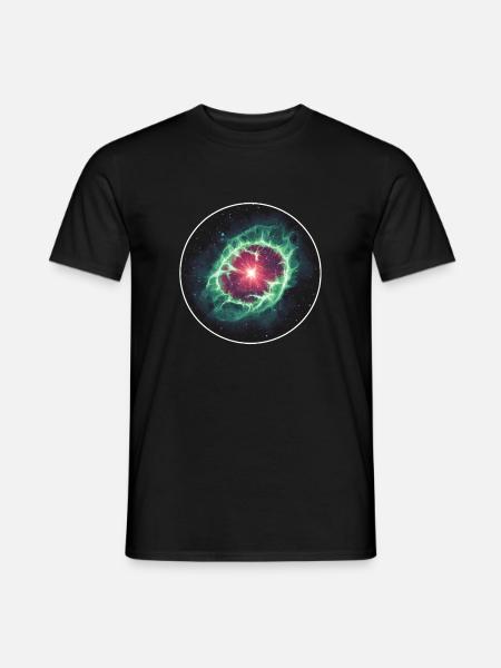 Astronomy Space Planetary Nebula Shell - Men's T-Shirt - black