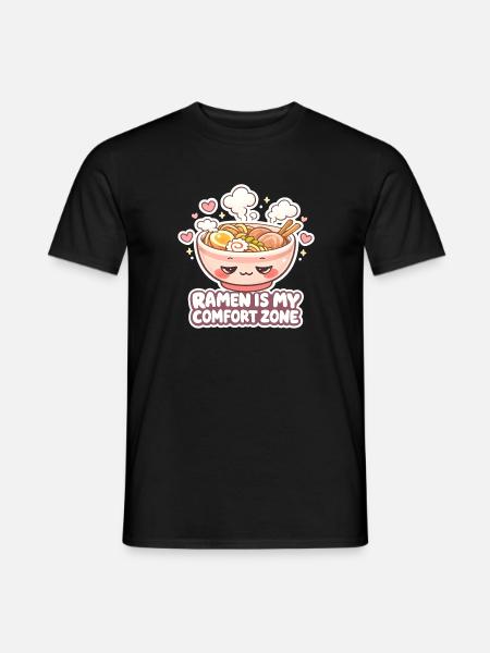 Ramen is my comfort zone - Männer T-Shirt - Schwarz