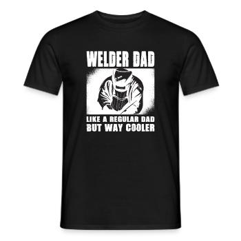 Welder Saying Gifts for Metalworkers - Men's T-Shirt - black - Front - AI Model Male 178 light (178cm)