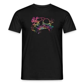 Skeleton Bobsleigh Winter Sports Sled - Männer T-Shirt - Schwarz - Vorne - AI Model Male 178 light (178cm)