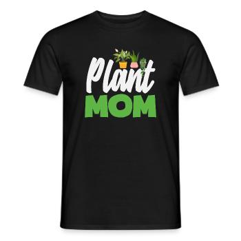 Plant lover mom - Men's T-Shirt - black - Front - AI Model Male 178 light (178cm)