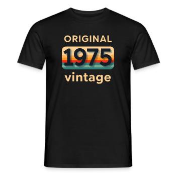 Origine 1975 - T-shirt homme - noir - Devant - AI Model Male 178 light (178cm)