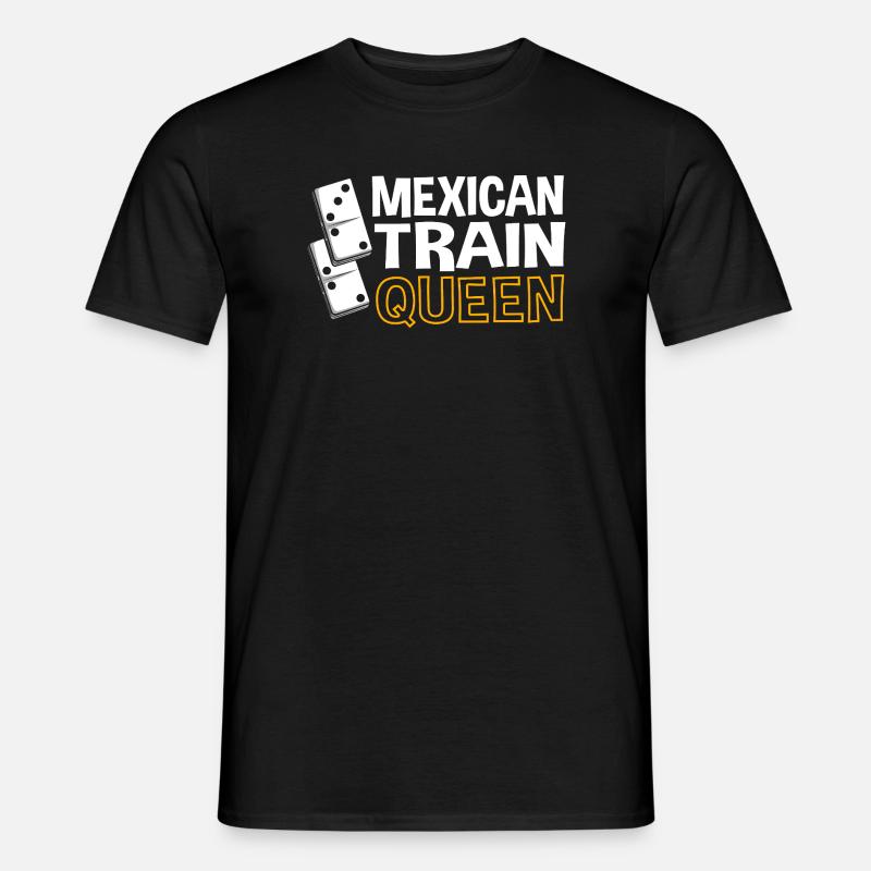 Mexican Train Domino - Männer T-Shirt - Schwarz