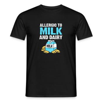 Allergie alimentaire - T-shirt homme - noir - Devant - AI Model Male 178 light (178cm)