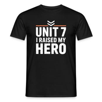 Unité 7 J’ai élevé ma fierté parentale de héros - T-shirt homme - noir - Devant - AI Model Male 178 light (178cm)