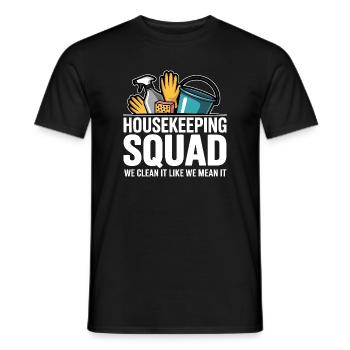 Lustiges Putzen Design - Männer T-Shirt - Schwarz - Vorne - AI Model Male 178 light (178cm)