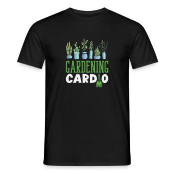 Gardening Cardio Plant Lover Garden - Men's T-Shirt - black - Front - AI Model Male 178 light (178cm)