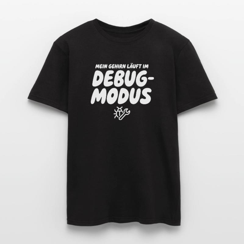 Brain in Debug Mode – Humor Graphics Men's T-Shirt