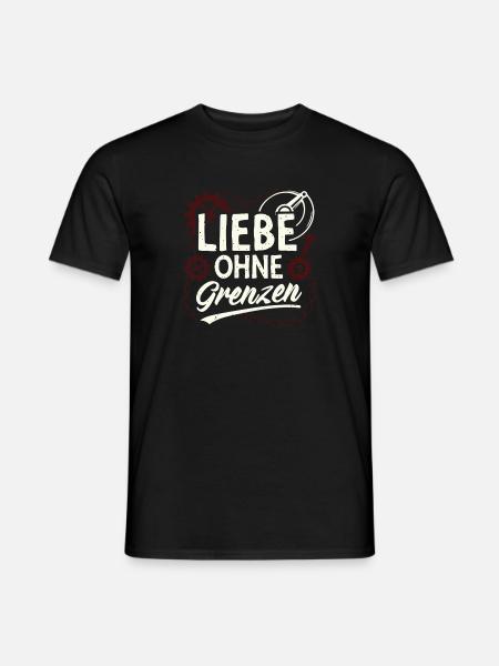 Liebe Ohne Grenzen Gear - Männer T-Shirt - Schwarz