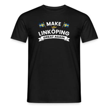 Linköping Une cohésion plus forte - T-shirt homme - noir - Devant - AI Model Male 178 light (178cm)