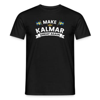 Kalmar wieder groß machen - Männer T-Shirt - Schwarz - Vorne - AI Model Male 178 light (178cm)