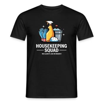 Lustiges Putzen Design - Männer T-Shirt - Schwarz - Vorne - AI Model Male 178 light (178cm)