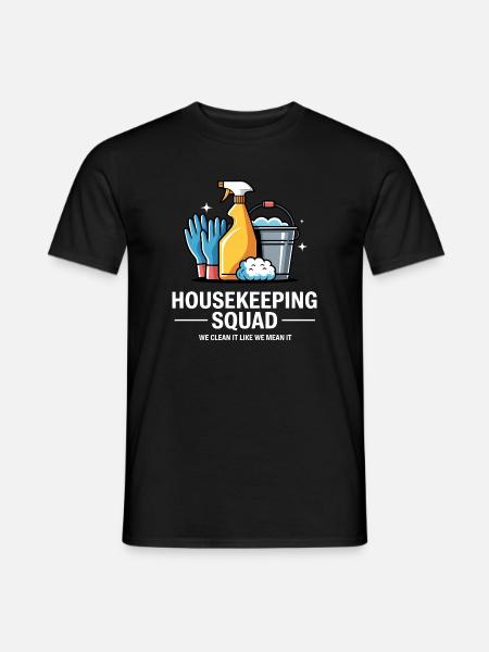 Funny Cleaning Design - Men's T-Shirt - black