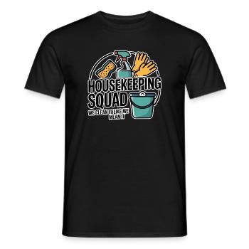 Funny Cleaning Design - Men's T-Shirt - black - Front - AI Model Male 178 light (178cm)