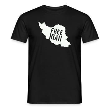 Iran Freiheit Free Iran - Männer T-Shirt - Schwarz - Vorne - AI Model Male 178 light (178cm)