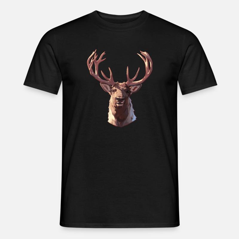 Rentiere Rentier - Männer T-Shirt - Schwarz