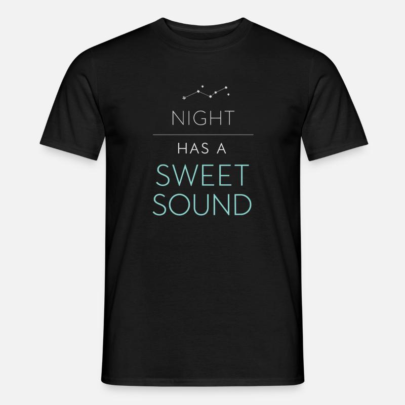 Nachtbootfahren Mit - Männer T-Shirt - Schwarz