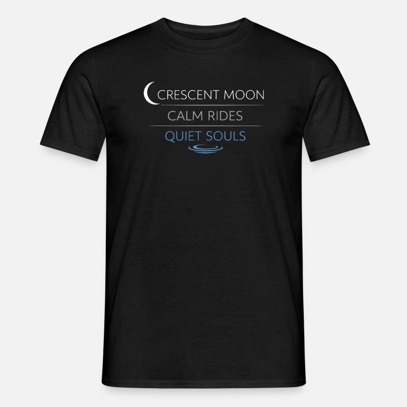 Nachtbootfahren Mit - Männer T-Shirt - Schwarz