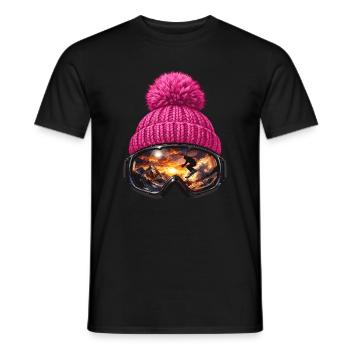 Apres Ski Lustige Sprüche Niedlich Party Geschenk - Männer T-Shirt - Schwarz - Vorne - AI Model Male 178 light (178cm)