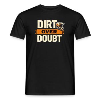 Maillot DIRT OVER DOUBT MX – Motocross Tout-terrain - T-shirt homme - noir - Devant - AI Model Male 178 light (178cm)