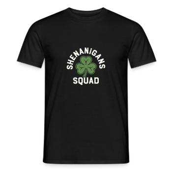 Escadron des Manigances Shamrock - T-shirt homme - noir - Devant - AI Model Male 178 light (178cm)