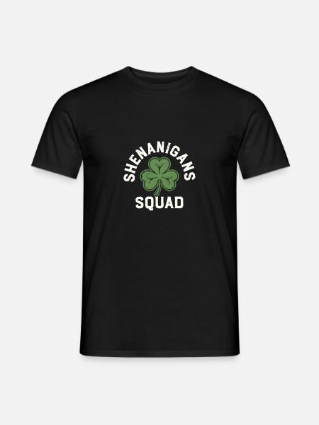 Shenanigans Squad Shamrock - Männer T-Shirt - Schwarz