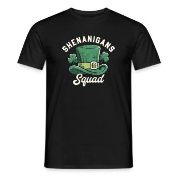 Escouade des Pitreries Chapeau Vert de la Saint-Patrick - T-shirt homme - noir - Devant - AI Model Male 178 light (178cm)