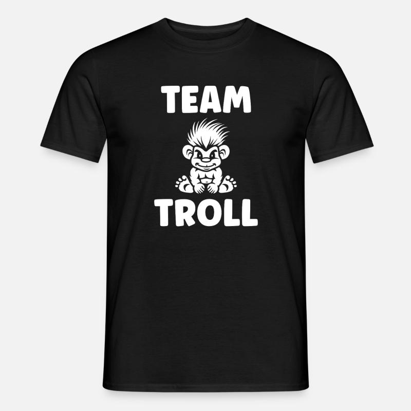 Troll - Männer T-Shirt - Schwarz