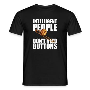 Buttons Trombone Tromboniste Tromboniste - T-shirt homme - noir - Devant - AI Model Male 178 light (178cm)