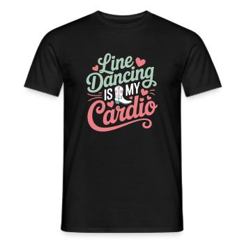 Line Dancing Sayings Funny Line Dance Gift - Men's T-Shirt - black - Front - AI Model Male 178 light (178cm)
