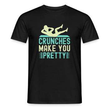 Les abdominaux de Fitness Fanatics vous rendent joli - T-shirt homme - noir - Devant - AI Model Male 178 light (178cm)