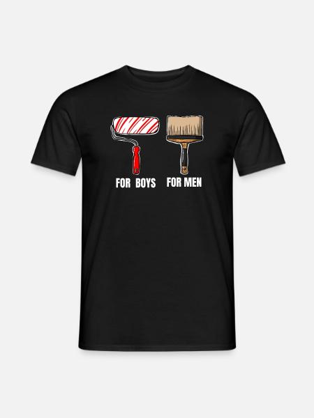 Painting is a serious thing - Mænd T-shirt - sort