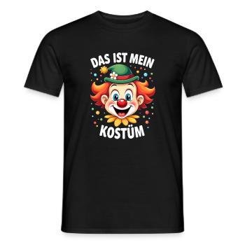 Déguisement de clown de carnaval Carnaval Carnaval - T-shirt homme - noir - Devant - AI Model Male 178 light (178cm)