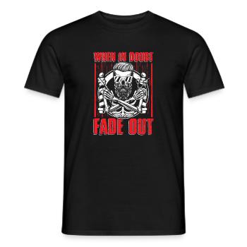 Skull Fade Out Graphic - Men's T-Shirt - black - Front - AI Model Male 178 light (178cm)