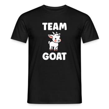 GOAT Goat Mascot Team - Men's T-Shirt - black - Front - AI Model Male 178 light (178cm)
