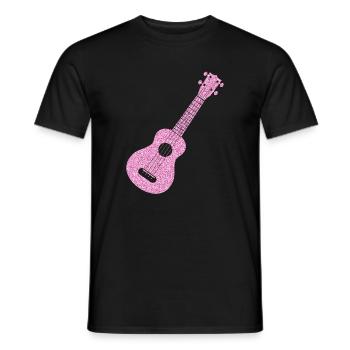 Hawaiian Ukulele Uke Diamonds - Männer T-Shirt - Schwarz - Vorne - AI Model Male 178 light (178cm)
