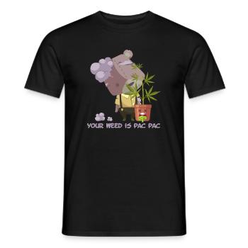 Your weed is pac pac - Männer T-Shirt - Schwarz - Vorne - AI Model Male 178 light (178cm)
