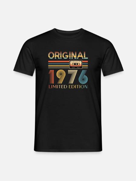 Anniversaire 50 Ans Original 1976 Cadeau Fête - T-shirt homme - noir