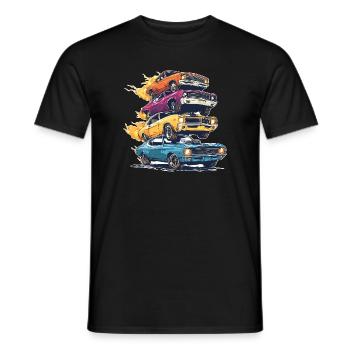 Just A Boy Who Loves Cars Toddler Graphic - Men's T-Shirt - black - Front - AI Model Male 178 light (178cm)