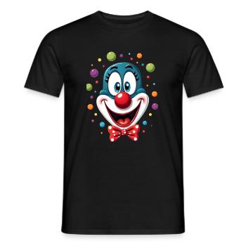 Carnival Clown Costume Carnival Carnival - Men's T-Shirt - black - Front - AI Model Male 178 light (178cm)