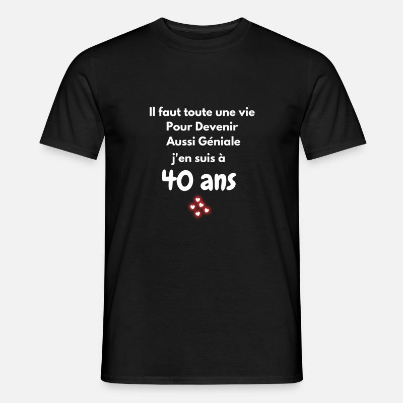 Ich bin 40 Jahre alt - Männer T-Shirt - Schwarz