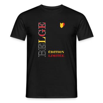 Belgium Limited Edition Graphic - Men's T-Shirt - black - Front - AI Model Male 178 light (178cm)