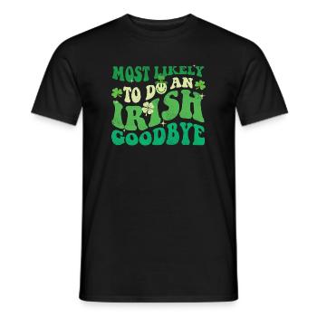 Am wahrscheinlichsten, um sich von St Pats zu verabschieden. - Männer T-Shirt - Schwarz - Vorne - AI Model Male 178 light (178cm)