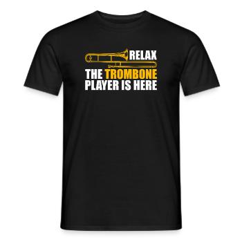 Relax Posaune Posaunenspieler Posaunist - Männer T-Shirt - Schwarz - Vorne - AI Model Male 178 light (178cm)