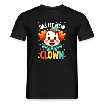 Déguisement de clown de carnaval Carnaval Carnaval - T-shirt homme - noir - Devant - AI Model Male 178 light (178cm)